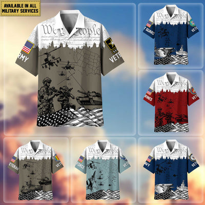 Premium Proudly Served US Veterans Hawaiian Shirt