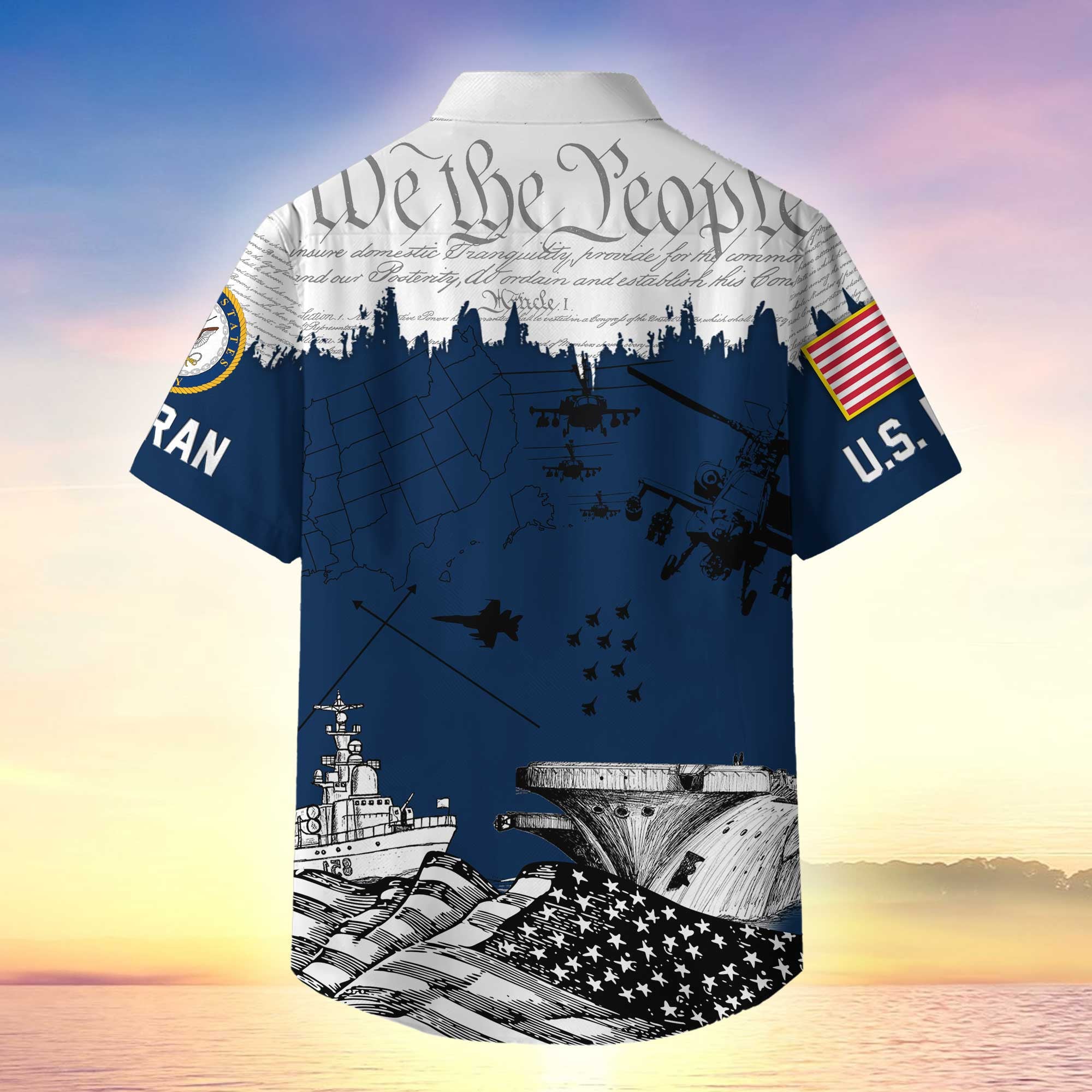 Premium Proudly Served US Veterans Hawaiian Shirt