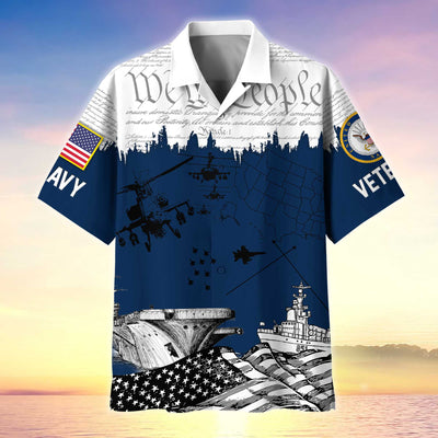 Premium Proudly Served US Veterans Hawaiian Shirt