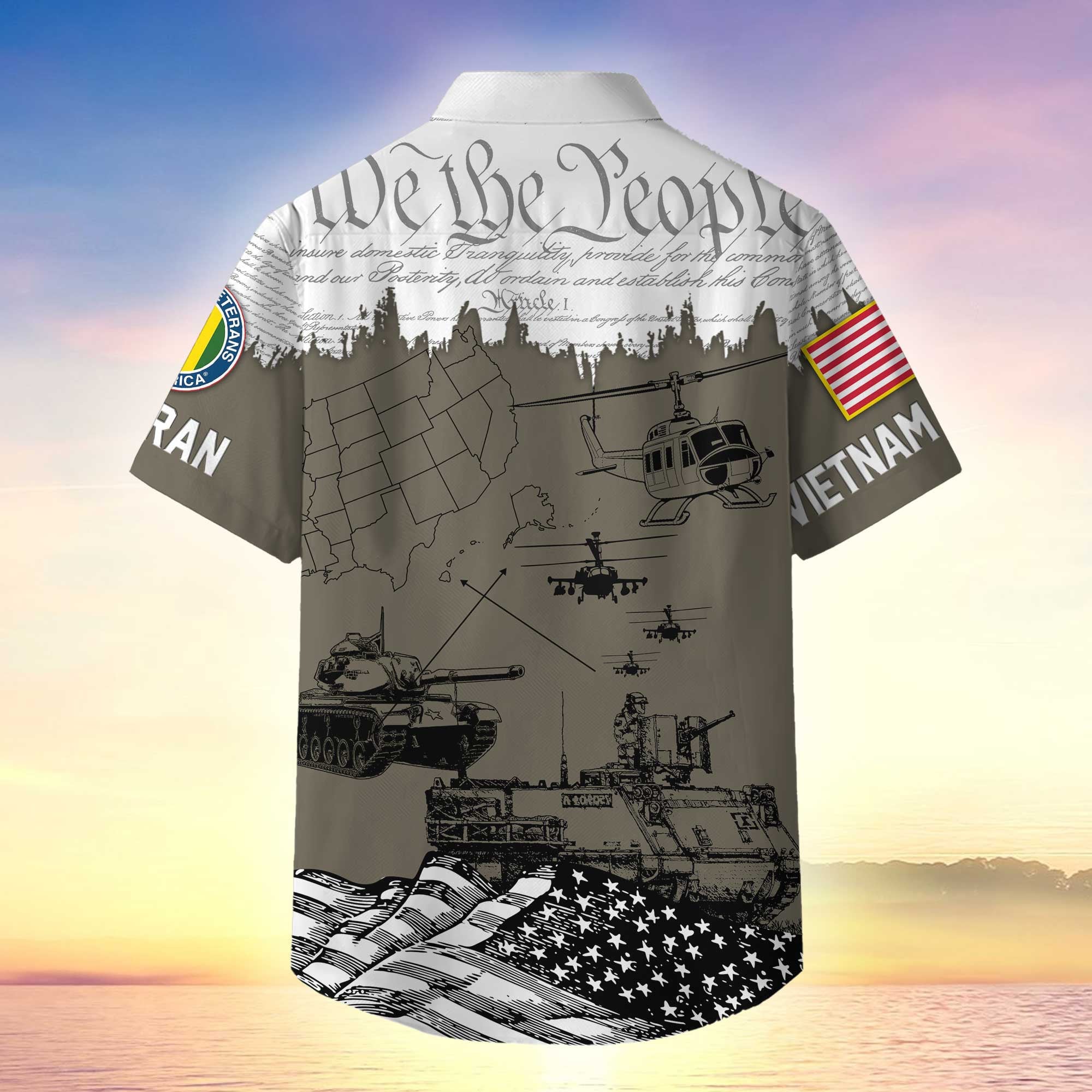 Premium Proudly Served US Veterans Hawaiian Shirt