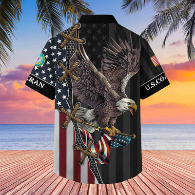 Premium US Veterans Hawaiian Shirt, Gifts For Veterans Day, Father's Day