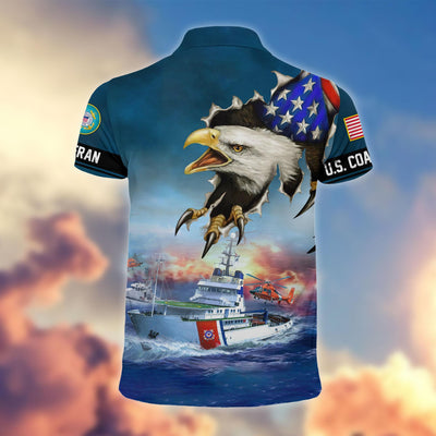 Premium US Veterans Polo Shirt, Gifts For Veterans Day, Gifts For Dad, Gifts For Husband Veteran