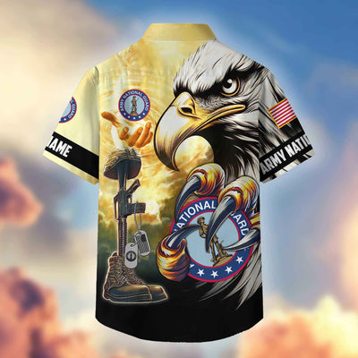 Premium Personalized Honoring All Who Served US Veterans Hawaiian Shirt