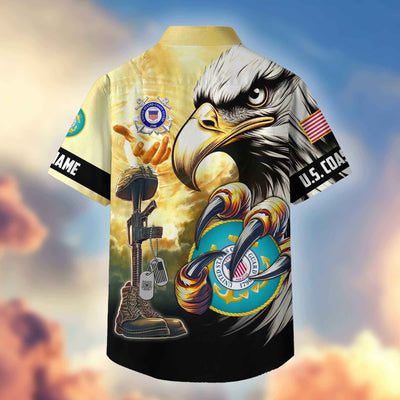 Premium Personalized Honoring All Who Served US Veterans Hawaiian Shirt