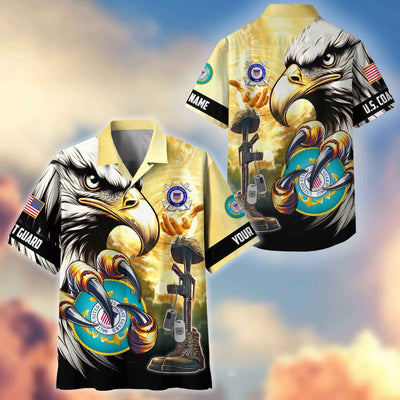 Premium Personalized Honoring All Who Served US Veterans Hawaiian Shirt