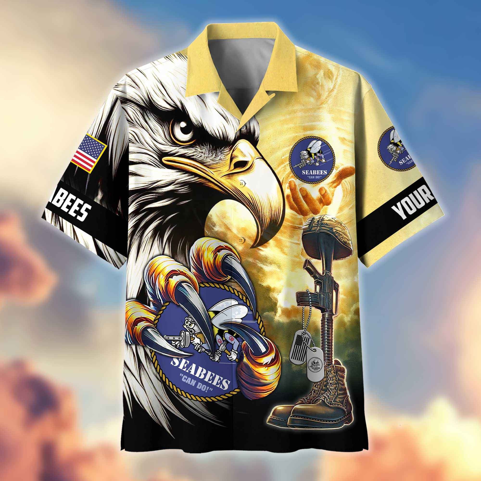 Premium Personalized Honoring All Who Served US Veterans Hawaiian Shirt