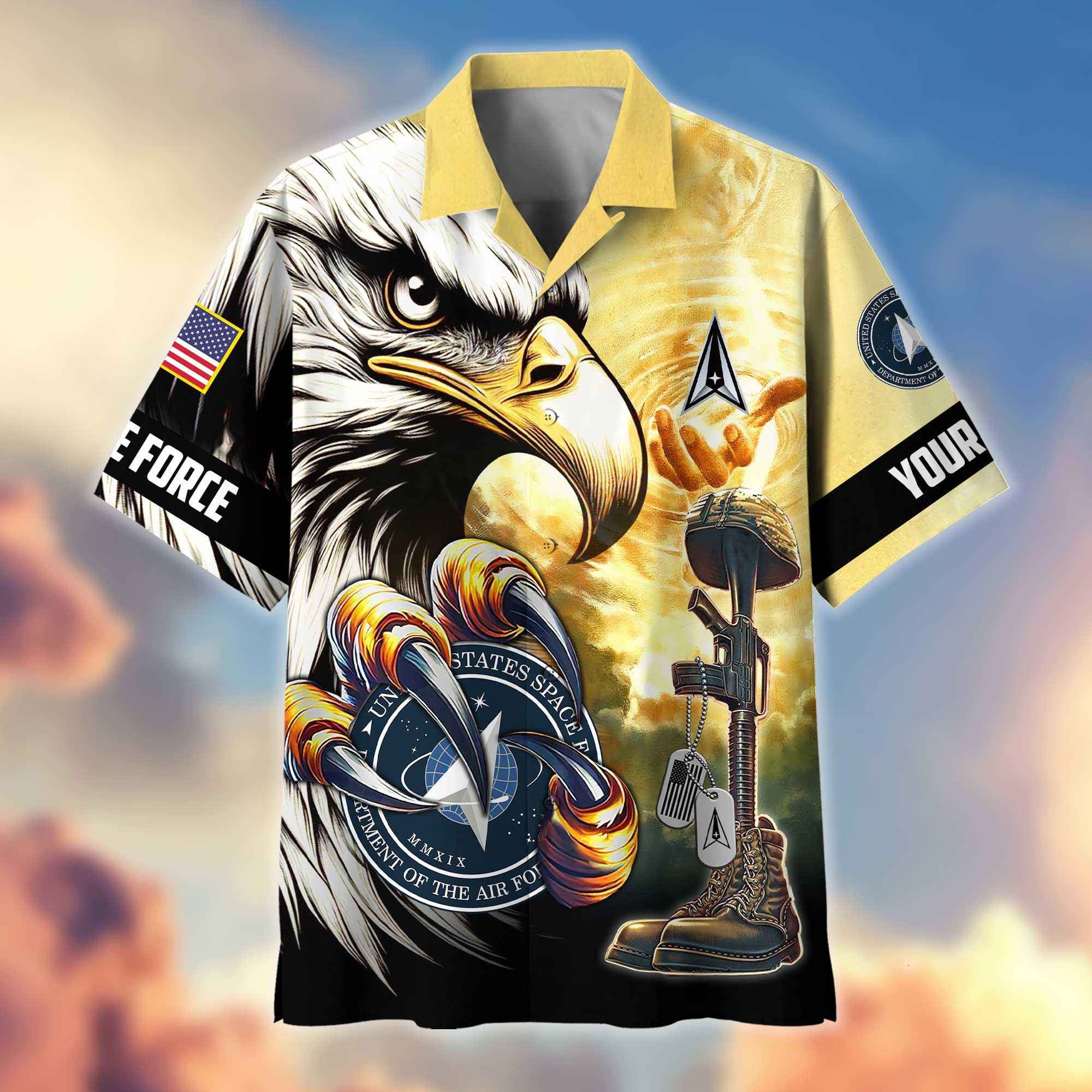 Premium Personalized Honoring All Who Served US Veterans Hawaiian Shirt