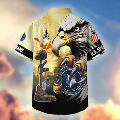 Premium Personalized Honoring All Who Served US Veterans Hawaiian Shirt