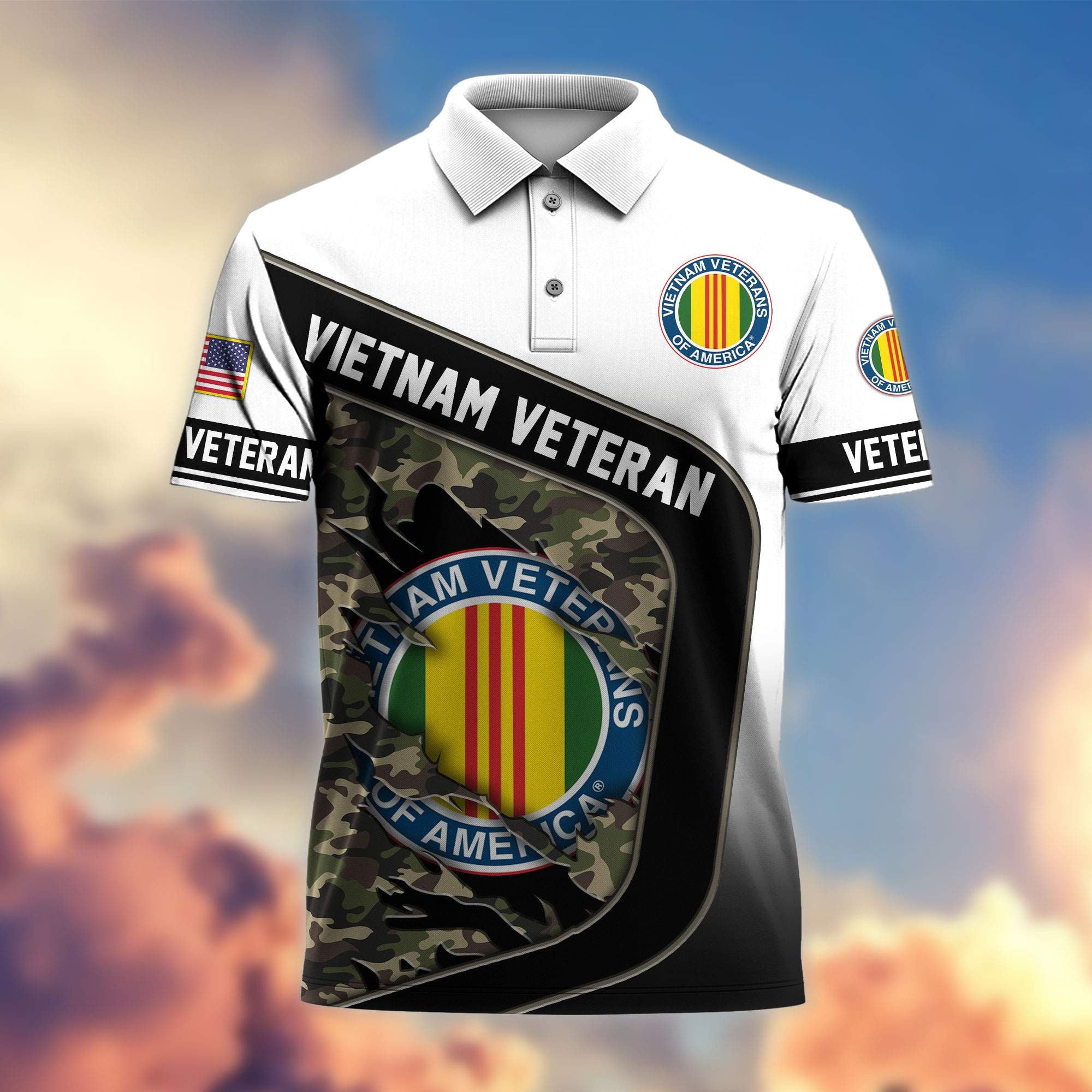 Premium US Veterans Polo Shirt, Gifts For Veterans Day, Gifts For Dad, Gifts For Husband Veteran