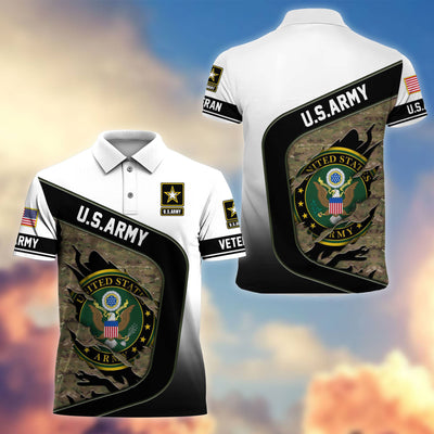 Premium US Veterans Polo Shirt, Gifts For Veterans Day, Gifts For Dad, Gifts For Husband Veteran