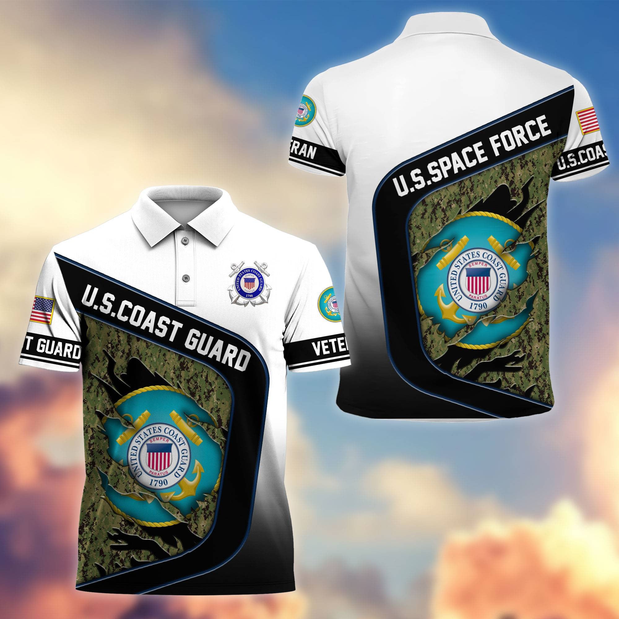 Premium US Veterans Polo Shirt, Gifts For Veterans Day, Gifts For Dad, Gifts For Husband Veteran
