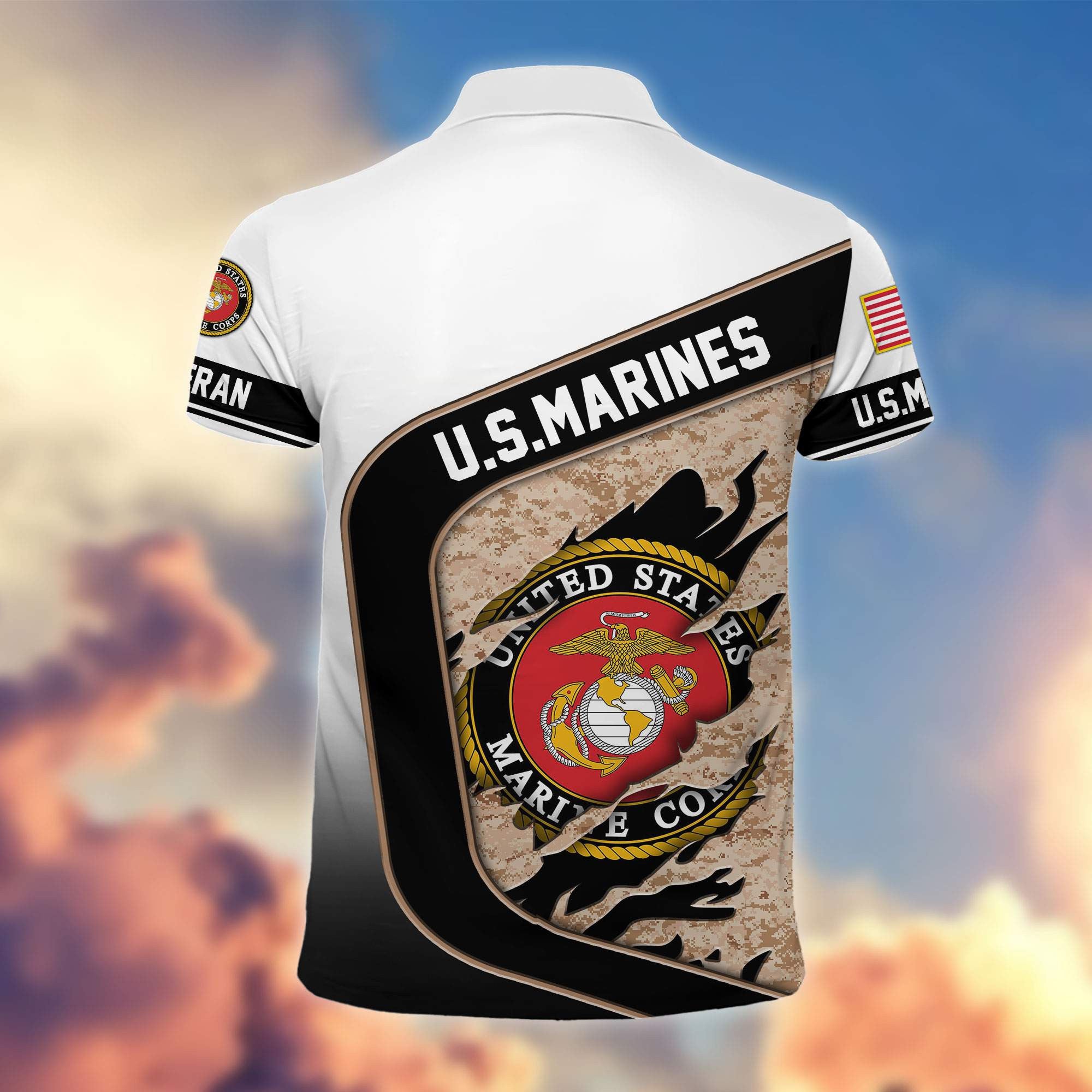 Premium US Veterans Polo Shirt, Gifts For Veterans Day, Gifts For Dad, Gifts For Husband Veteran