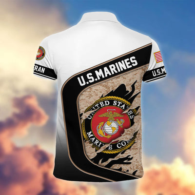 Premium US Veterans Polo Shirt, Gifts For Veterans Day, Gifts For Dad, Gifts For Husband Veteran
