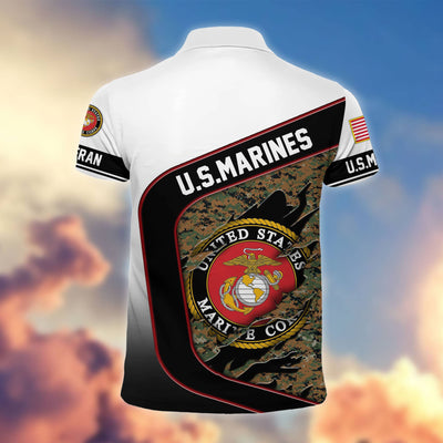 Premium US Veterans Polo Shirt, Gifts For Veterans Day, Gifts For Dad, Gifts For Husband Veteran