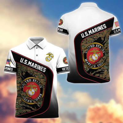 Premium US Veterans Polo Shirt, Gifts For Veterans Day, Gifts For Dad, Gifts For Husband Veteran