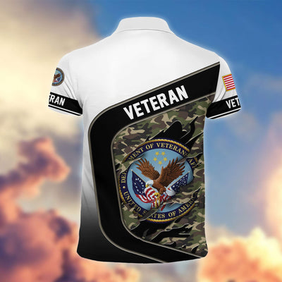 Premium US Veterans Polo Shirt, Gifts For Veterans Day, Gifts For Dad, Gifts For Husband Veteran