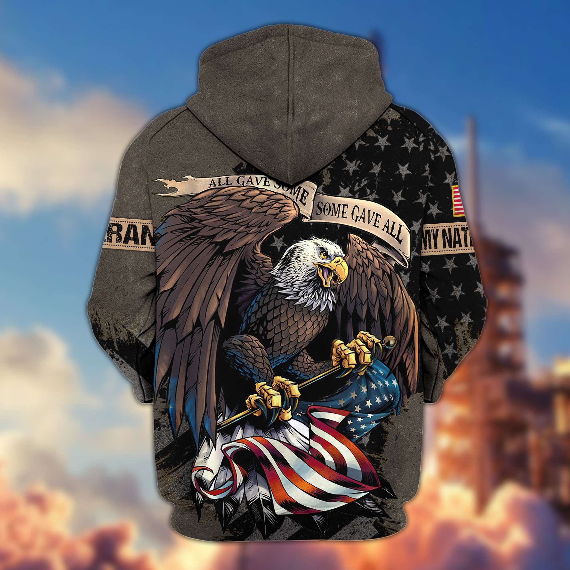 Premium US Veterans Zip Hoodie Gifts For Veterans Day, Gifts For Dad, Gifts For Husband