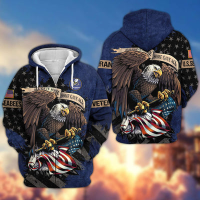 Premium US Veterans Zip Hoodie Gifts For Veterans Day, Gifts For Dad, Gifts For Husband