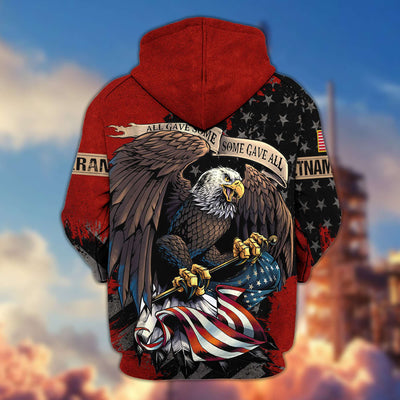 Premium US Veterans Zip Hoodie Gifts For Veterans Day, Gifts For Dad, Gifts For Husband