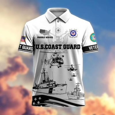 Premium US Veterans Polo Shirt, Gifts For Dad, Gifts For Husband