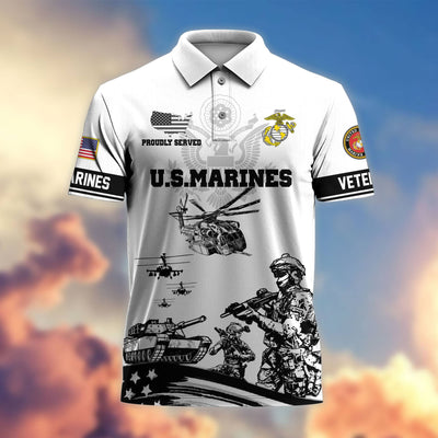Premium US Veterans Polo Shirt, Gifts For Dad, Gifts For Husband