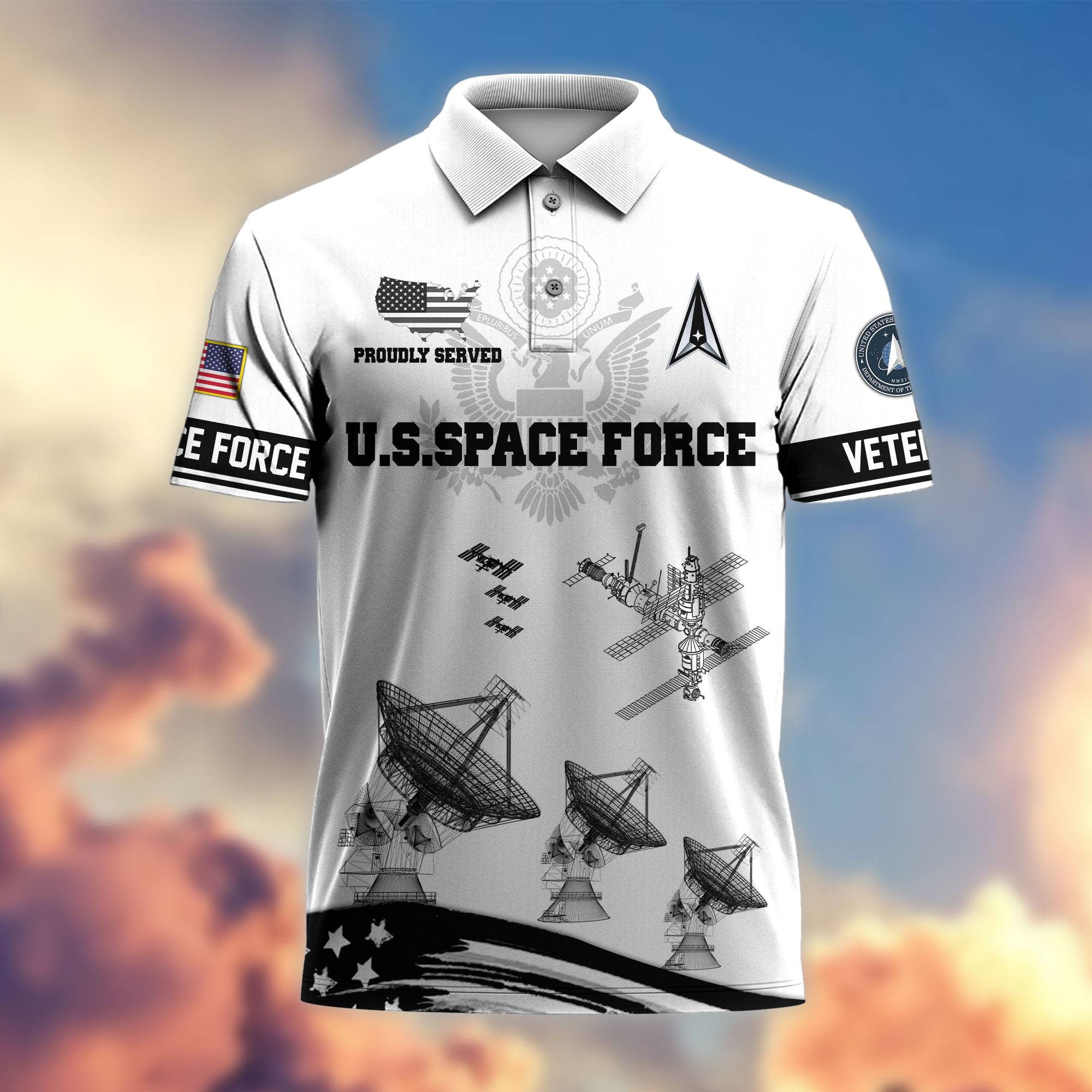 Premium US Veterans Polo Shirt, Gifts For Dad, Gifts For Husband