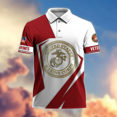 Premium US Veterans Polo Shirt, Gifts For Veterans Day