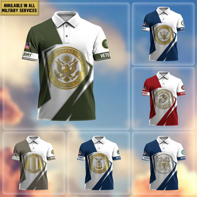Premium US Veterans Polo Shirt, Gifts For Veterans Day