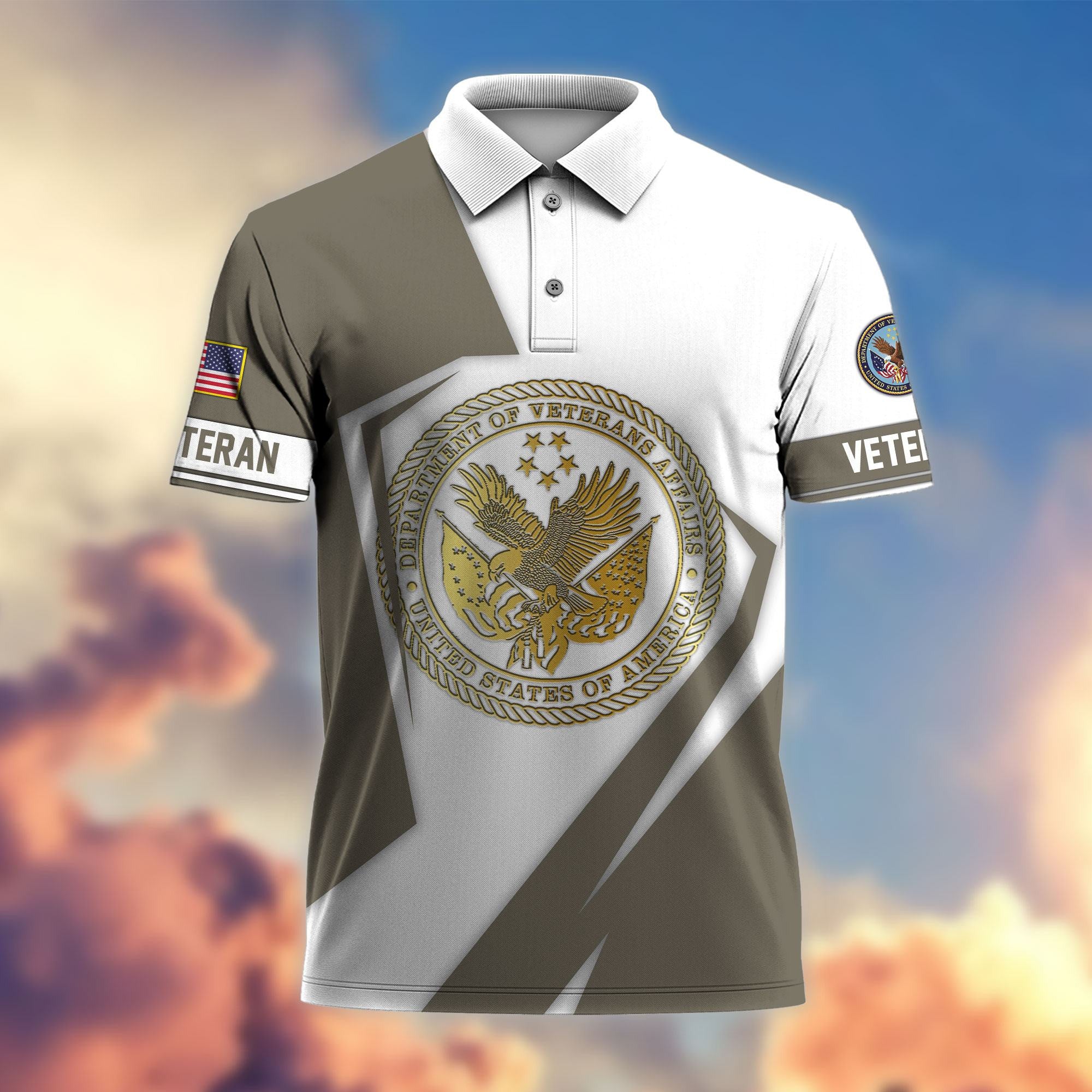 Premium US Veterans Polo Shirt, Gifts For Veterans Day