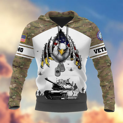 Premium Proudly Served US Veteran Hoodie, Gifts For Veterans Day, Gifts For Dad, Gifts For Husband