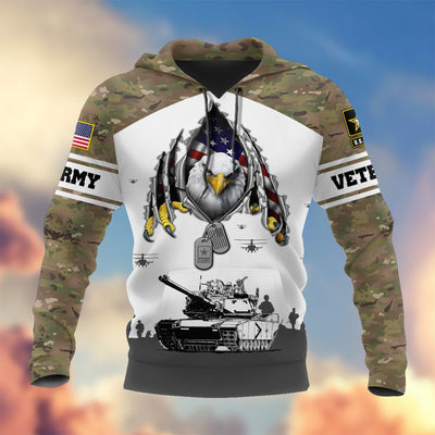 Premium Proudly Served US Veteran Hoodie, Gifts For Veterans Day, Gifts For Dad, Gifts For Husband