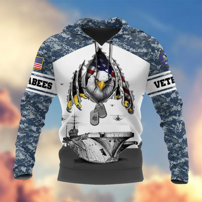 Premium Proudly Served US Veteran Hoodie, Gifts For Veterans Day, Gifts For Dad, Gifts For Husband