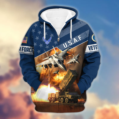 Premium Proudly Served US Veterans Zip Hoodie, Gifts For Veterans Day, Gifts For Dad, Gifts For Husband