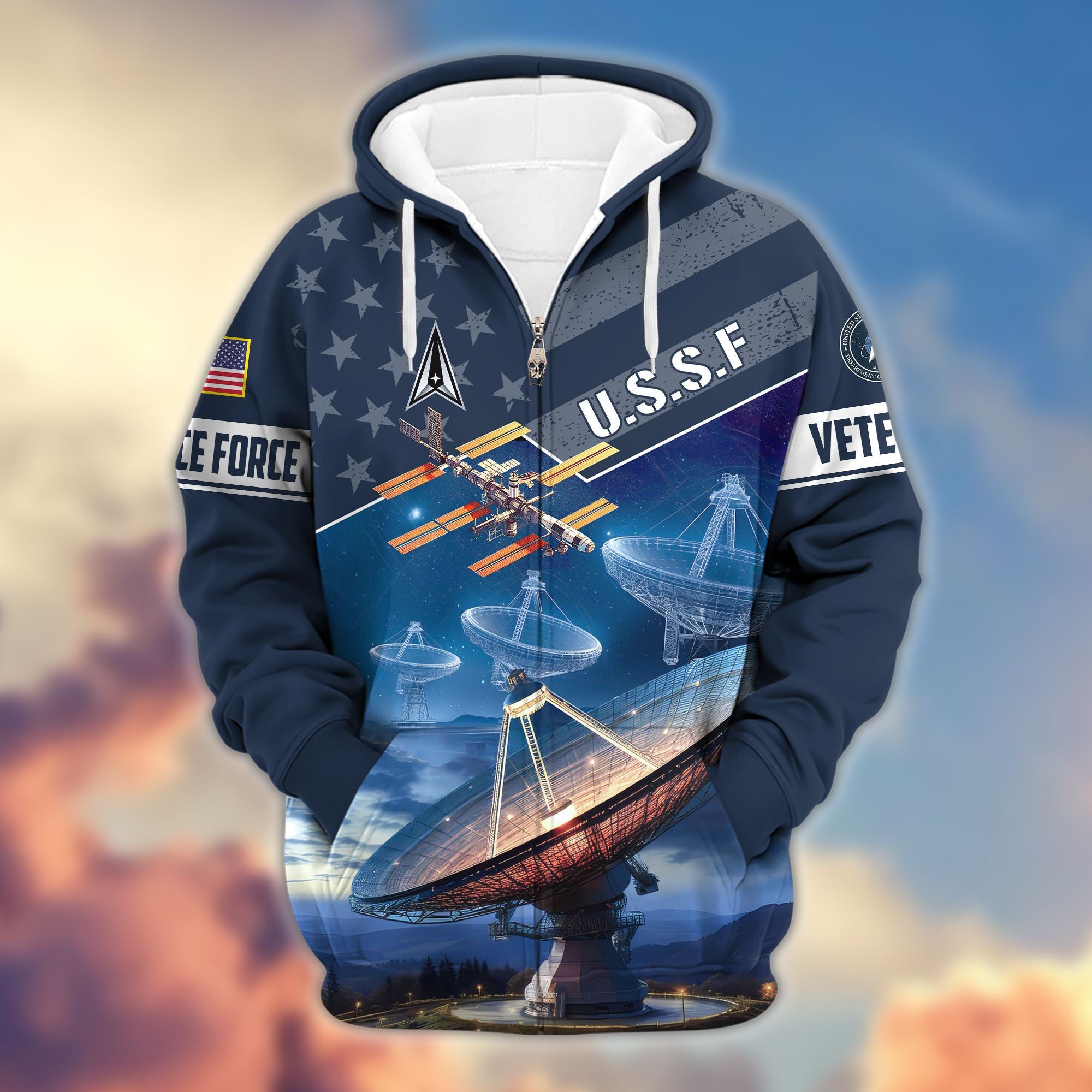 Premium Proudly Served US Veterans Zip Hoodie, Gifts For Veterans Day, Gifts For Dad, Gifts For Husband