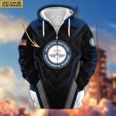 Premium Custom Unit US Veterans Zip Hoodie, Gifts For Veterans Day, Gifts For Dad, Gifts For Husband