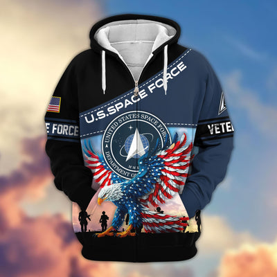 Premium US Veterans Zip Hoodie, Gifts For Veterans Day, Gifts For US Veterans