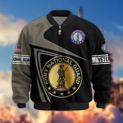Premium US Veterans Bomber Jacket, Gifts For US Veterans, Gifts For Veterans Day