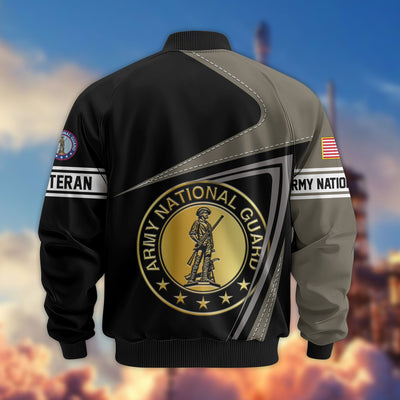 Premium US Veterans Bomber Jacket, Gifts For US Veterans, Gifts For Veterans Day
