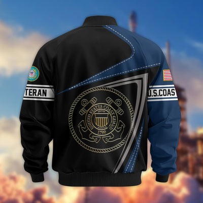 Premium US Veterans Bomber Jacket, Gifts For US Veterans, Gifts For Veterans Day
