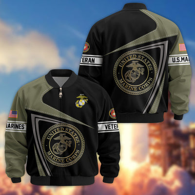 Premium US Veterans Bomber Jacket, Gifts For US Veterans, Gifts For Veterans Day