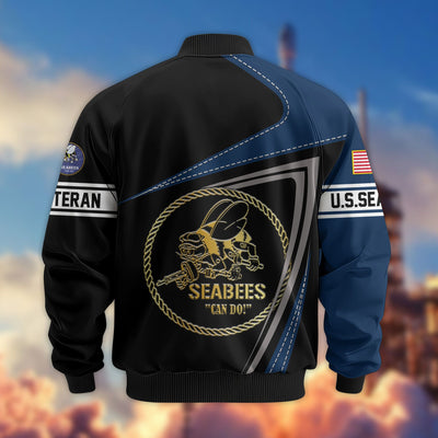 Premium US Veterans Bomber Jacket, Gifts For US Veterans, Gifts For Veterans Day