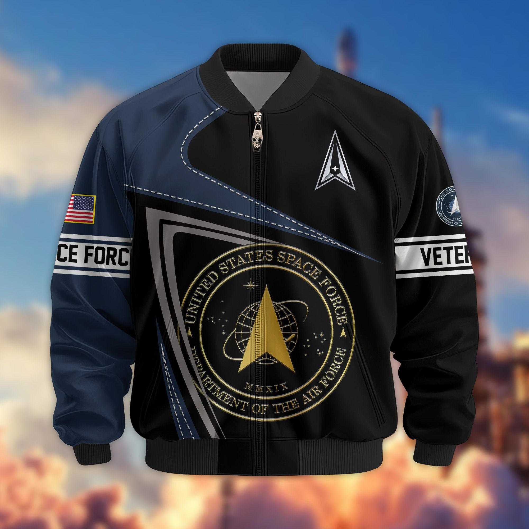 Premium US Veterans Bomber Jacket, Gifts For US Veterans, Gifts For Veterans Day