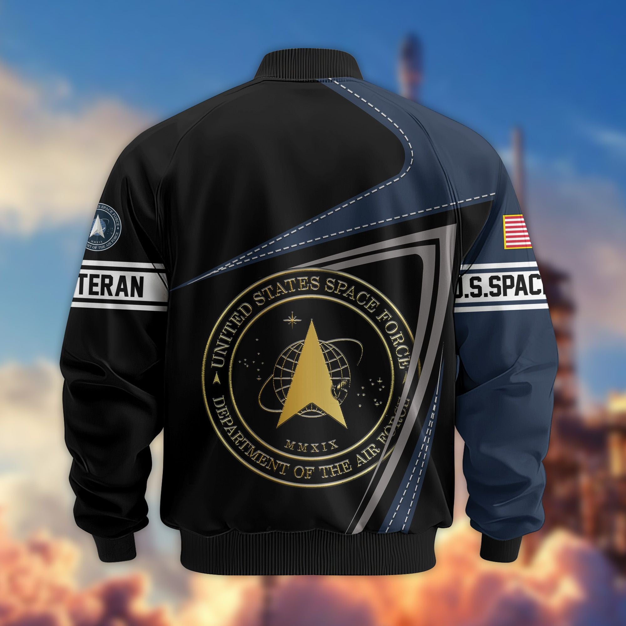 Premium US Veterans Bomber Jacket, Gifts For US Veterans, Gifts For Veterans Day