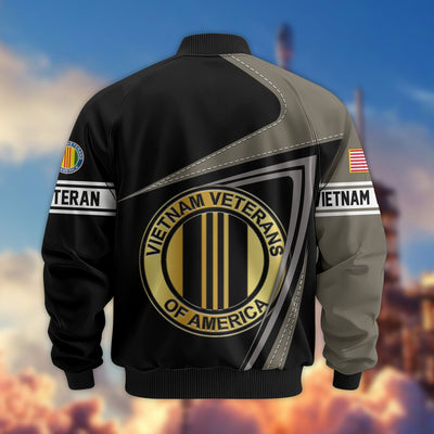 Premium US Veterans Bomber Jacket, Gifts For US Veterans, Gifts For Veterans Day