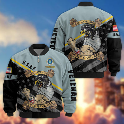 Premium US Veterans Bomber Jacket, Gifts For US Veterans, Gifts For Veterans Day