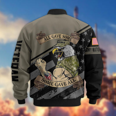 Premium US Veterans Bomber Jacket, Gifts For US Veterans, Gifts For Veterans Day