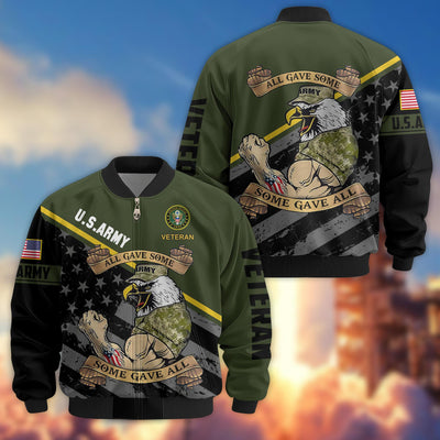 Premium US Veterans Bomber Jacket, Gifts For US Veterans, Gifts For Veterans Day