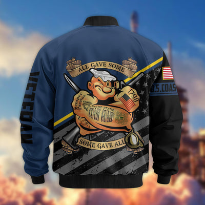 Premium US Veterans Bomber Jacket, Gifts For US Veterans, Gifts For Veterans Day