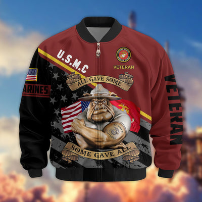 Premium US Veterans Bomber Jacket, Gifts For US Veterans, Gifts For Veterans Day
