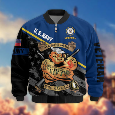 Premium US Veterans Bomber Jacket, Gifts For US Veterans, Gifts For Veterans Day